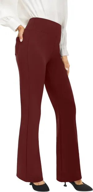AFITNE Women's Yoga Dress Pants High Waist Pull On Work Pants 2025 Stretchy Office Casual Slacks