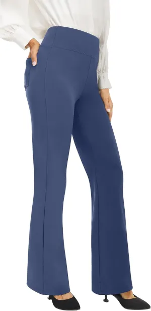 AFITNE Women's Yoga Dress Pants High Waist Pull On Work Pants 2025 Stretchy Office Casual Slacks
