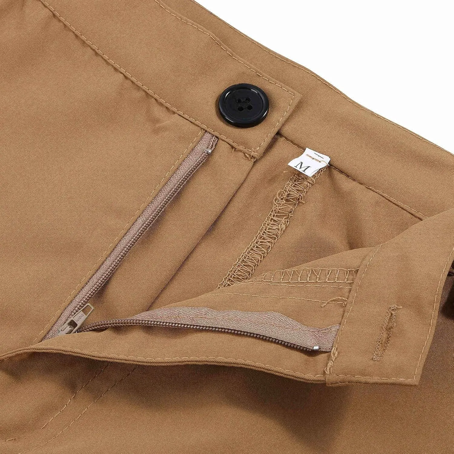 Alalaso Men's Cargo Pants Tapered Workwear Linen Cargo Stretch Twill Cargo Jogger Sweatpants Outdoor Pants