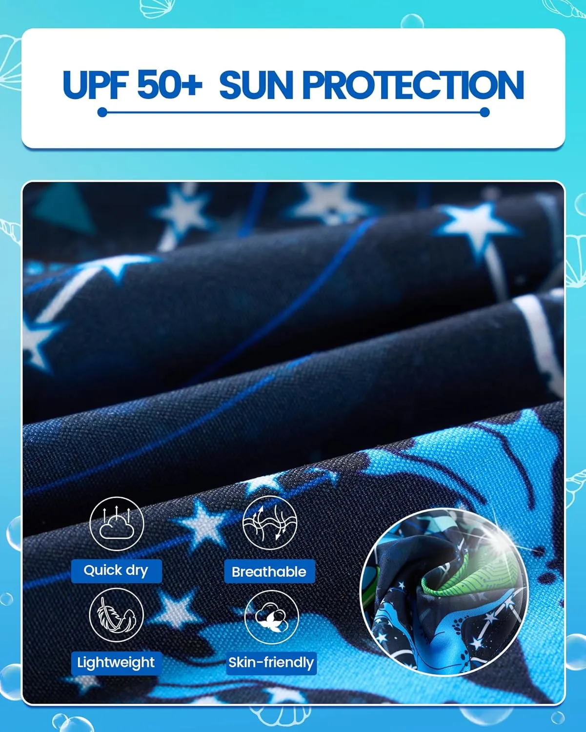 Angel season Boys Swim Trunks with Compression Liner Toddler Swim Shorts Stretch Bathing Suits for Boy Swimsuit Size 2-8