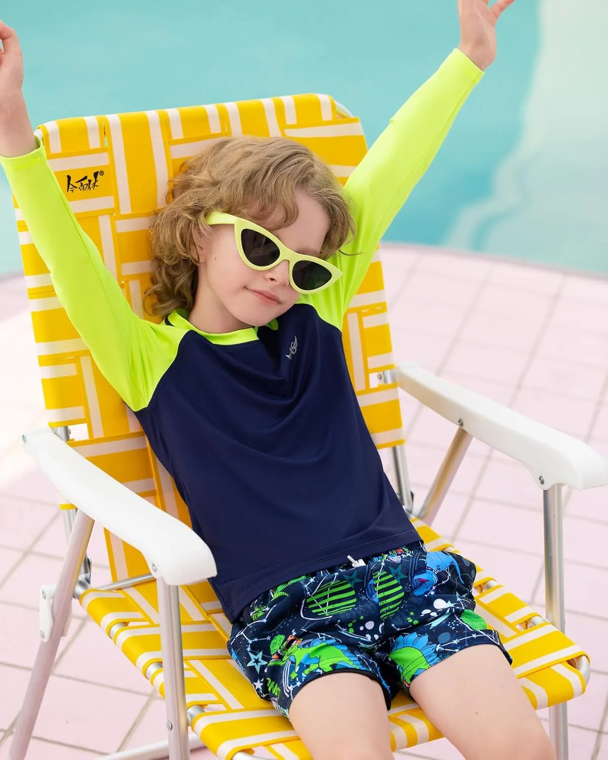 Angel season Boys Swim Trunks with Compression Liner Toddler Swim Shorts Stretch Bathing Suits for Boy Swimsuit Size 2-8