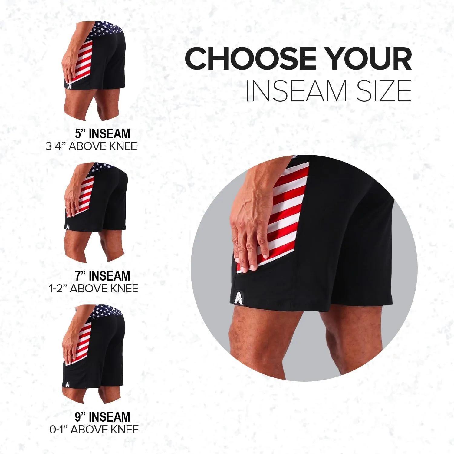 Anthem Athletics Solstice 5, 7, and 9 Inch Men's Workout Shorts - Open Pocket Short for Yoga, Athletic & Gym Training