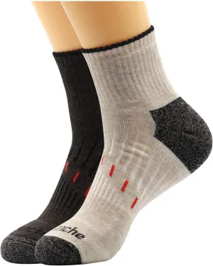Avalanche Men's Blister Resistant Everyday Performance Quarter Socks 2-Pack