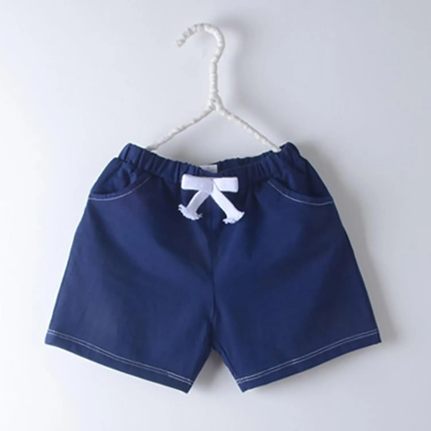 Baby Boys Shorts Casual Toddler Pull On Jogger Short Drawstring Elastic Waist Girls Cotton Pants Birthday Girl Outfit