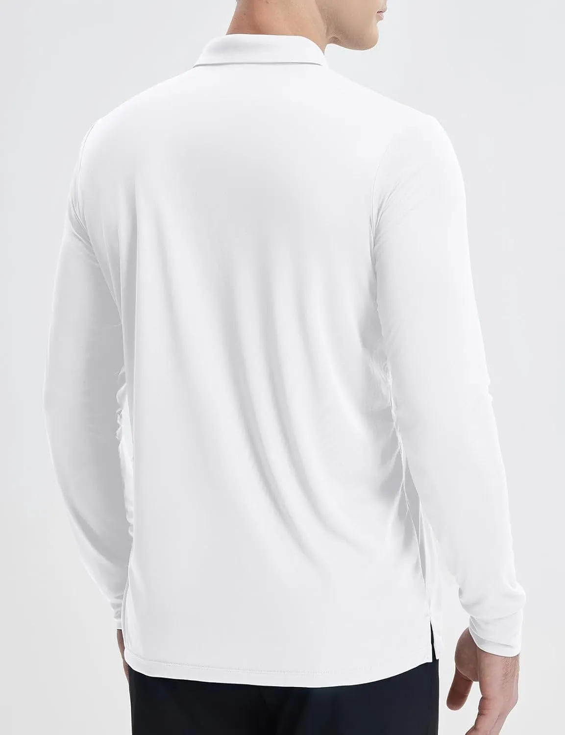 baleaf Men's Long Sleeve Golf Shirt Collared Shirts Polo UPF 50  Lightweight Quick Dry Work Casual Outdoor
