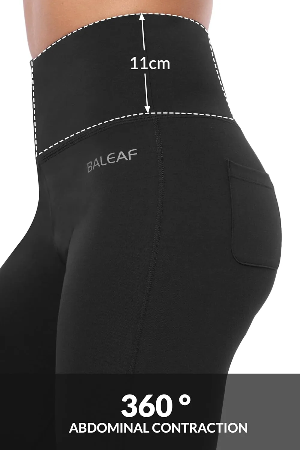 baleaf Womens Cotton Flare Yoga Pants High Waisted Bootcut Bell Bottom Leggings Dressy Work Office Trousers