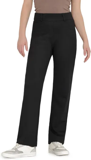 Bamans Womens Dress Pants Work Straight Leg Pants Office 31'' Inseam Bootcut High Waisted Casual Busines Trousers