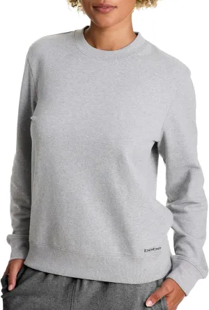 bebe French Terry Sweatshirt for Women, Crewneck Sweatshirts for Women, Sweatshirt Loungewear