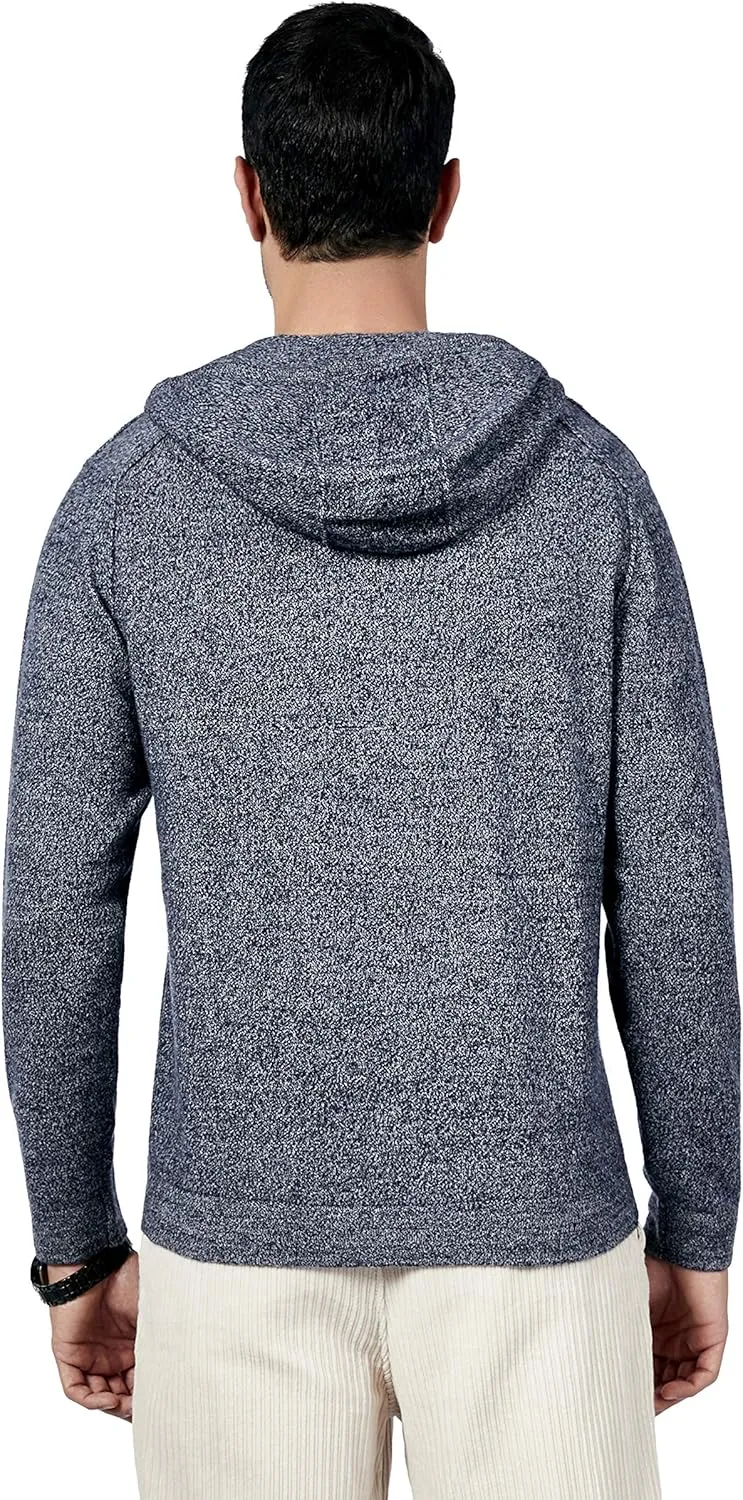 BEYOND FASHION Men's 100% Pure Cashmere Sweater Pocket Full Zip Hoodie Cardigan