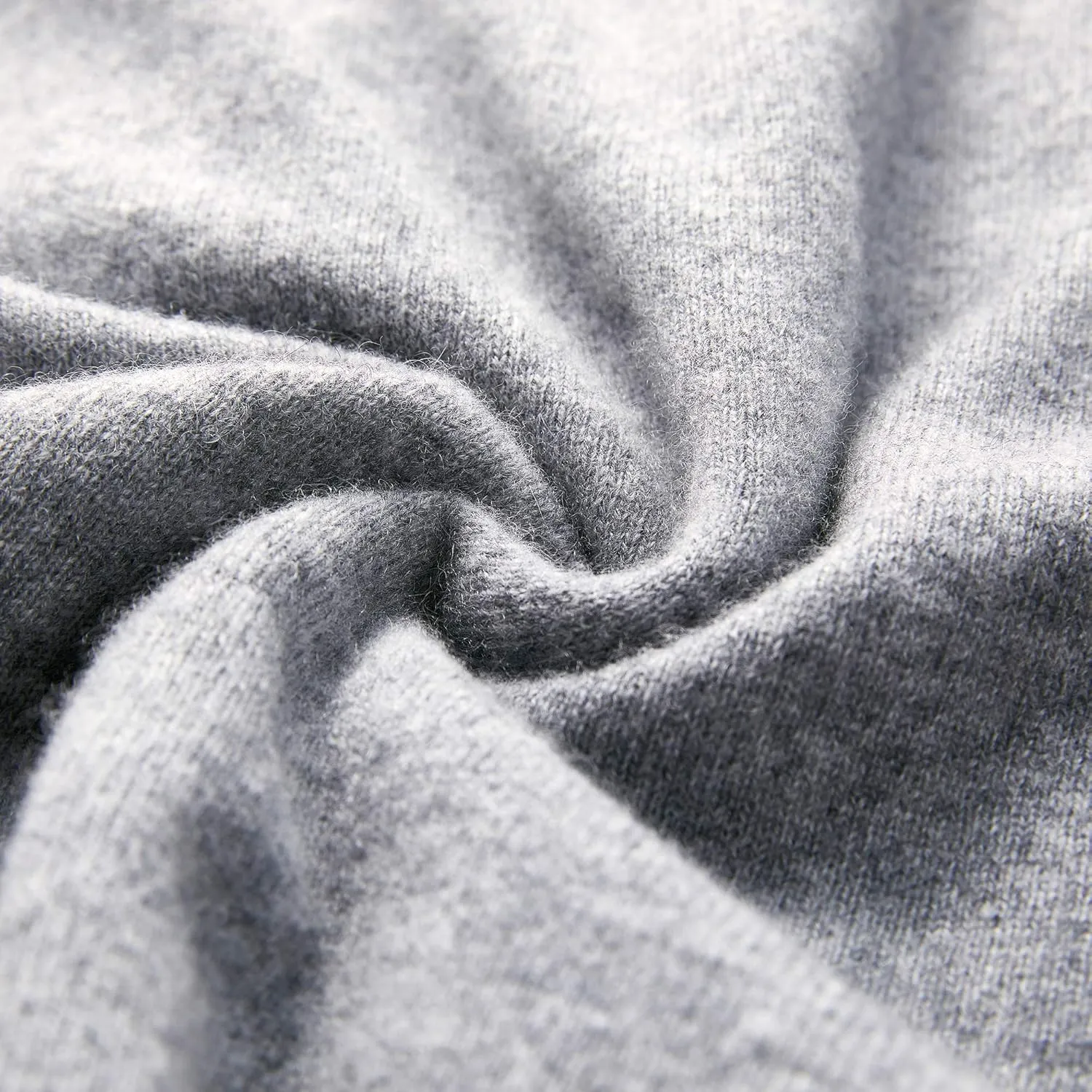 BEYOND FASHION Men's 100% Pure Cashmere Sweater Pocket Full Zip Hoodie Cardigan