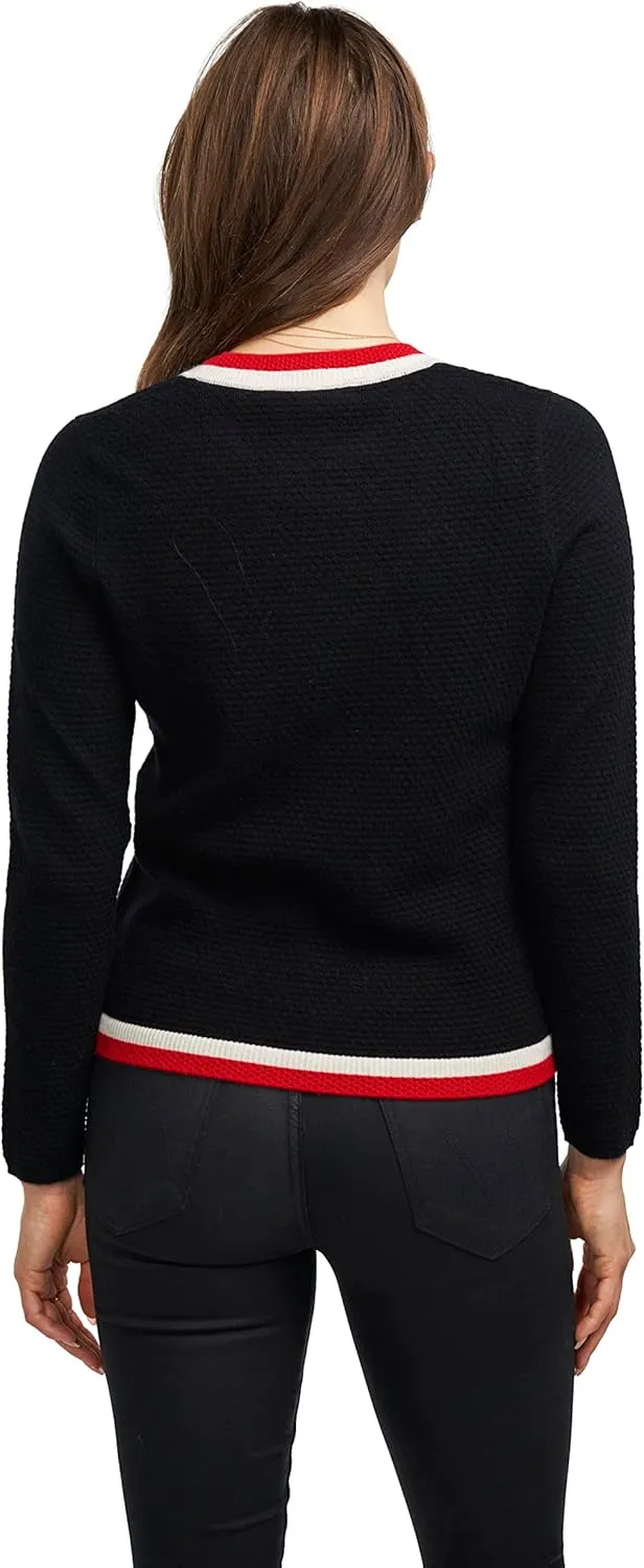 BEYOND FASHION Women's 100% Pure Cashmere Sweater Crew Neck Pullover