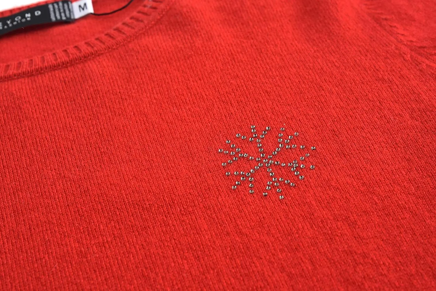 BEYOND FASHION Women's 100% Pure Cashmere Sweater Crew Neck Pullover