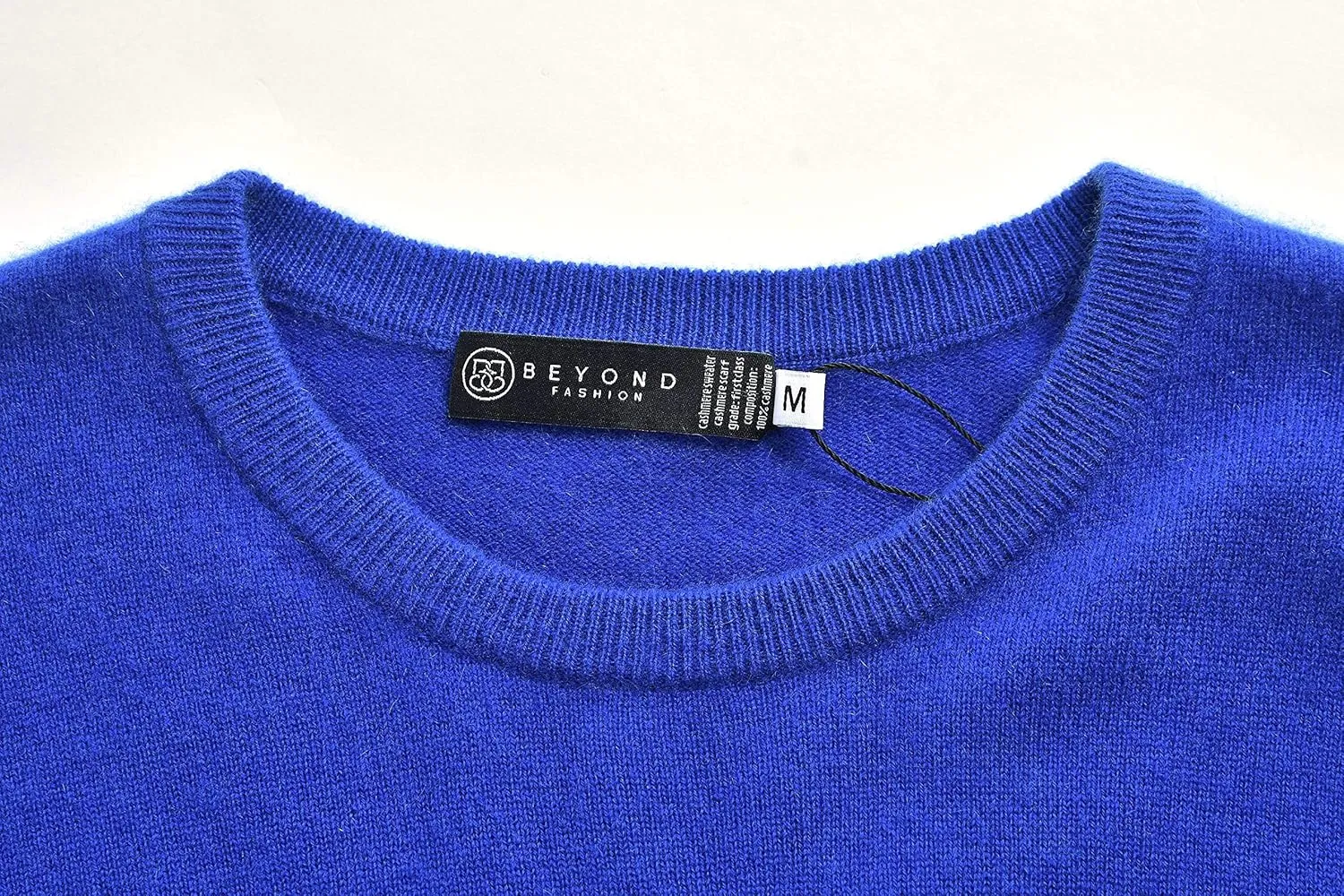 BEYOND FASHION Women's 100% Pure Cashmere Sweater Crew Neck Pullover