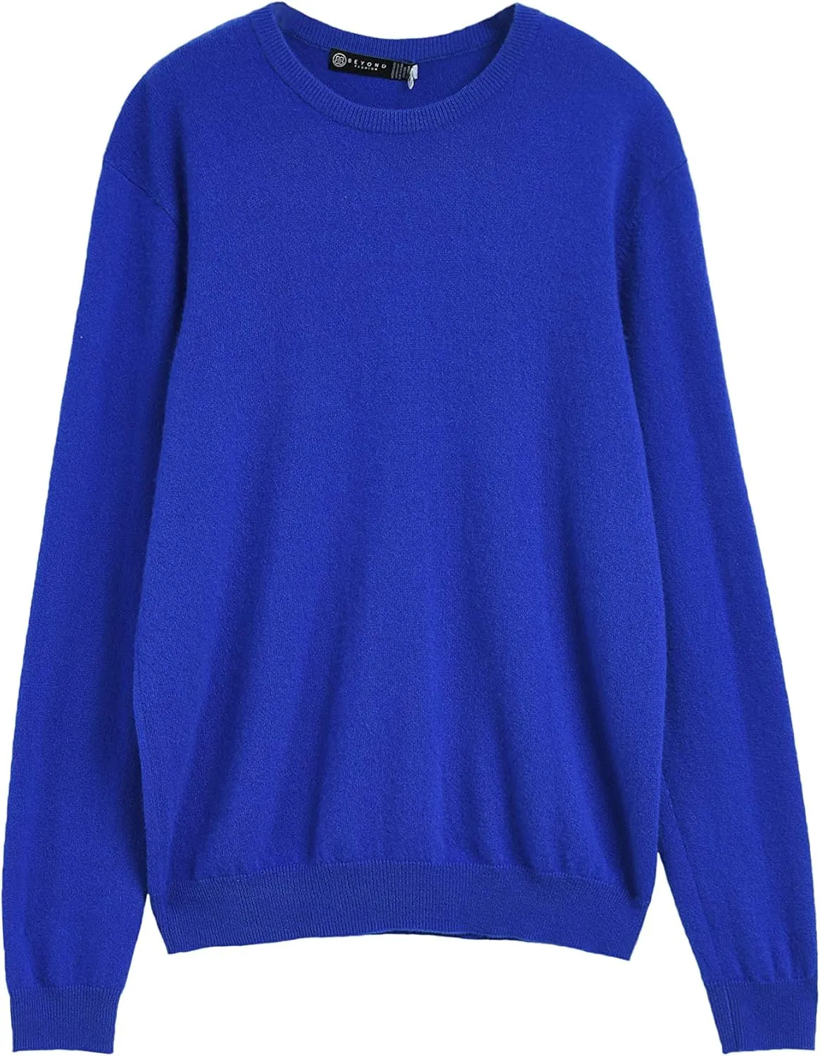 BEYOND FASHION Women's 100% Pure Cashmere Sweater Crew Neck Pullover