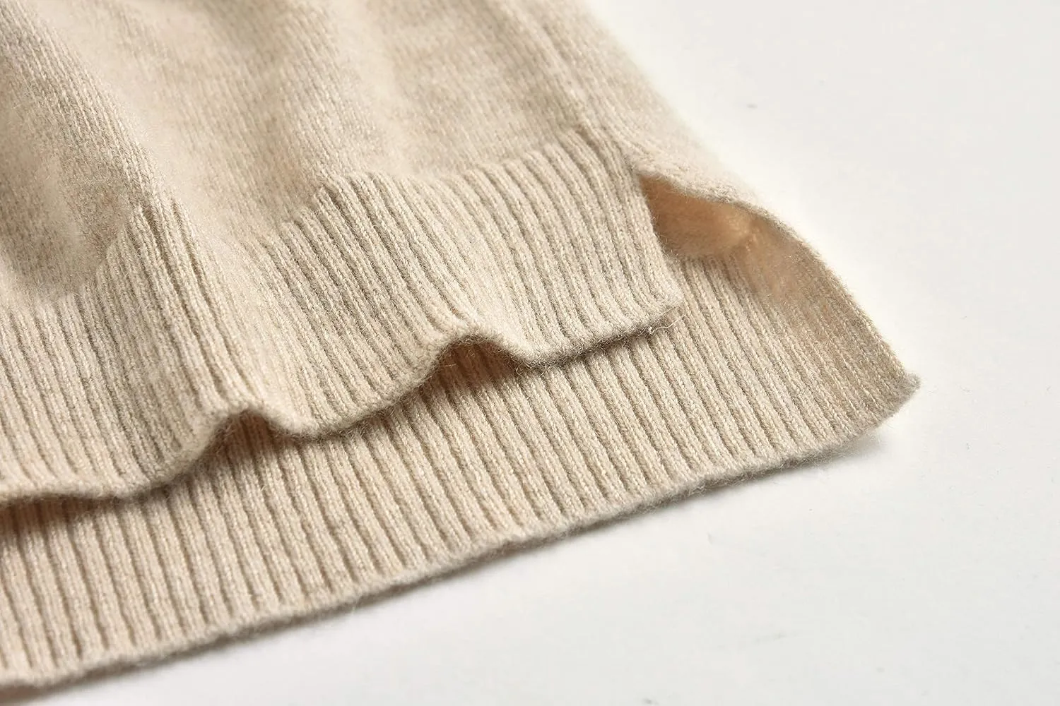 BEYOND FASHION Women's 100% Pure Cashmere Sweater Crew Neck Pullover