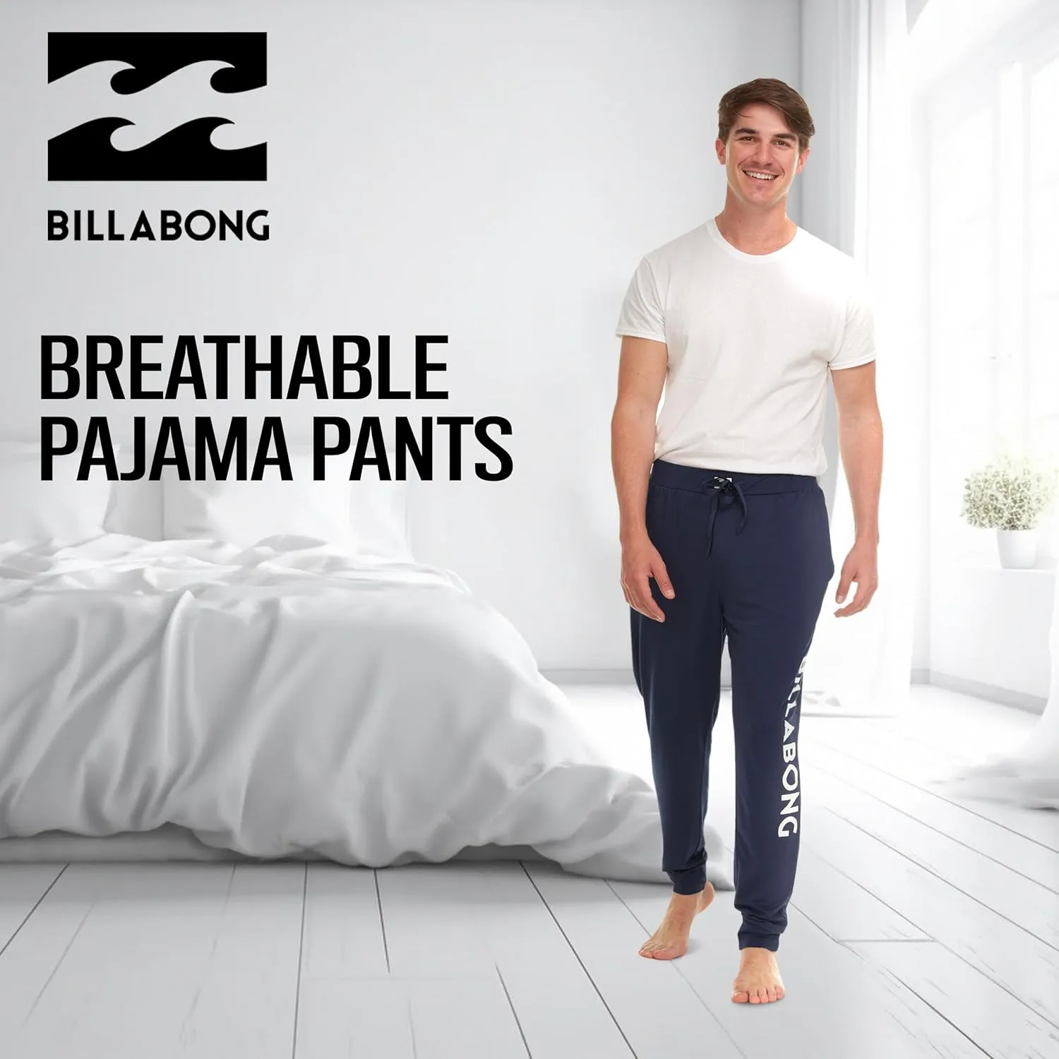 Billabong Mens Lounge Sweatpants Cozy Lightweight Stretch Loungewear for Men