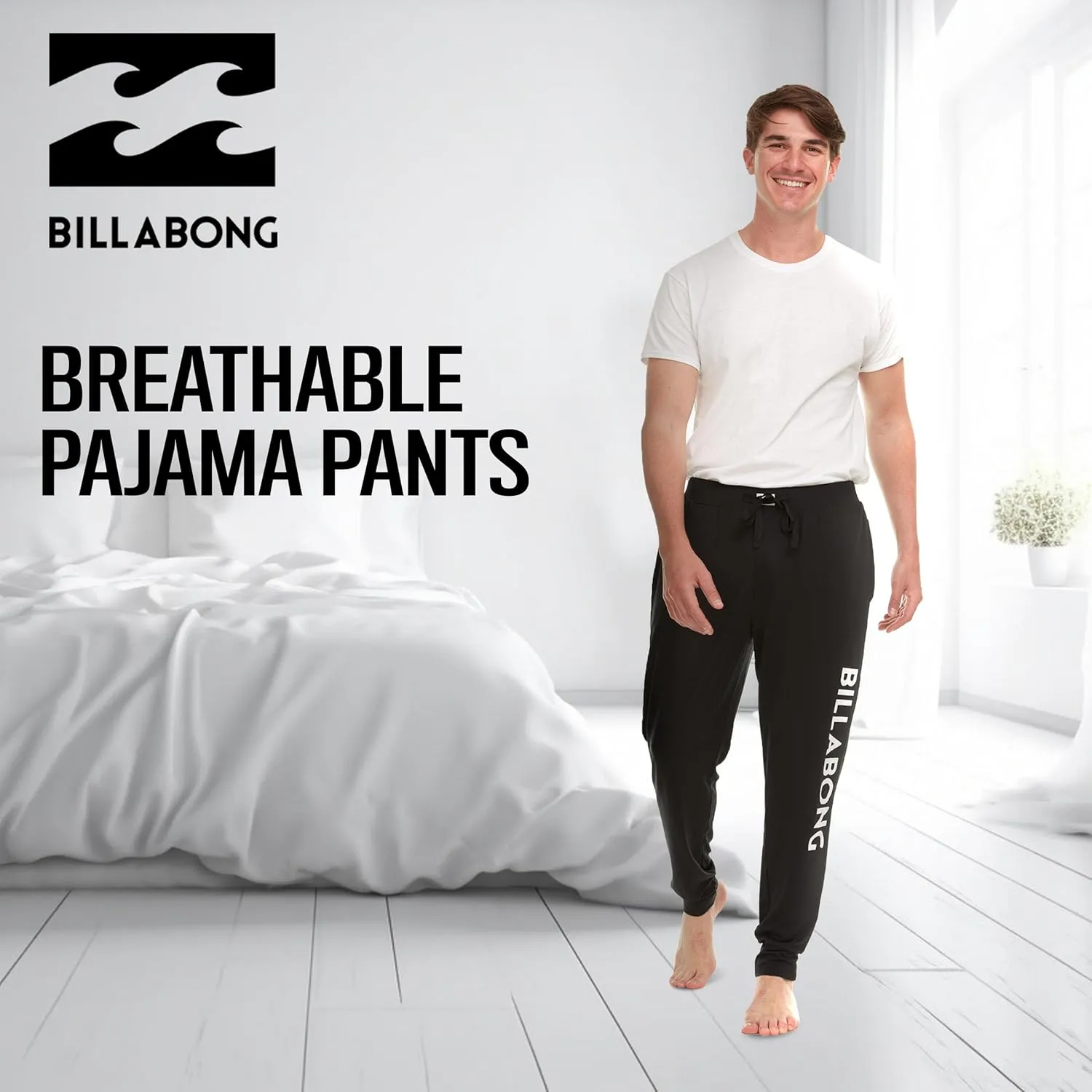 Billabong Mens Lounge Sweatpants Cozy Lightweight Stretch Loungewear for Men