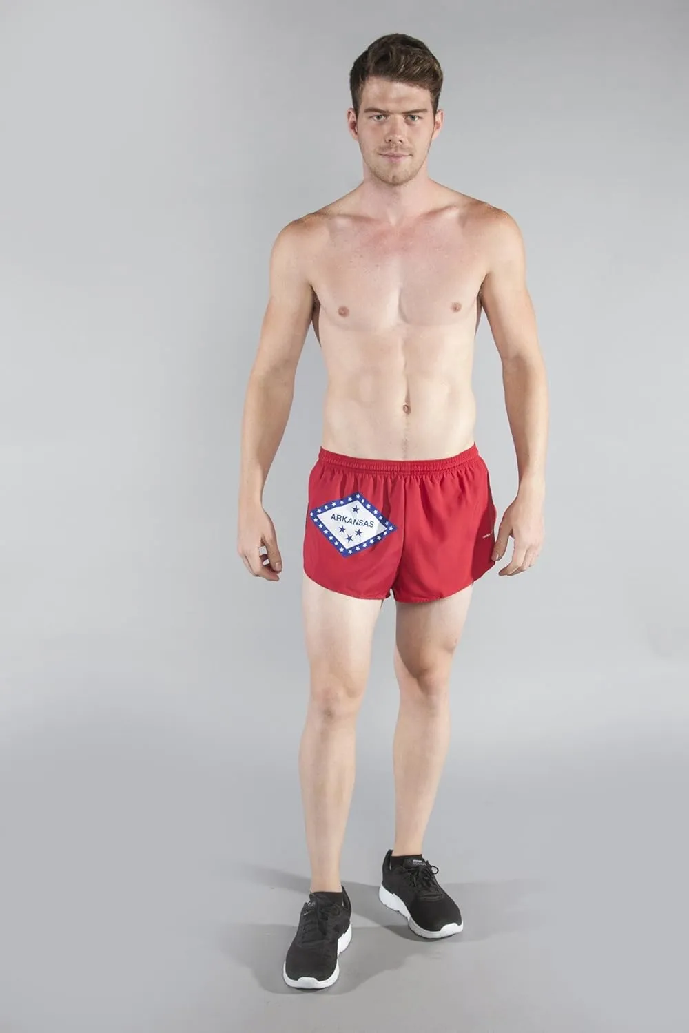 Boa Mens 1" Elite Split Printed Running Short (1000CP)