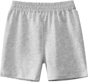 Boys’ Jersey Shorts Toddler Kids Athletic Soccer Basketball Cotton Shorts for Boys Girls with Pockets Pull-On Bottoms