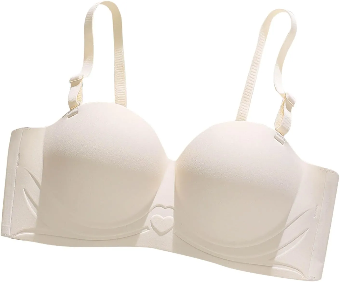 Bras for Women 2025 Fashion Adjustable Strap Push Up Seamless Bralette Solid Color Casual Comfy Breathable Underwear
