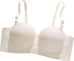 Bras for Women 2025 Fashion Adjustable Strap Push Up Seamless Bralette Solid Color Casual Comfy Breathable Underwear