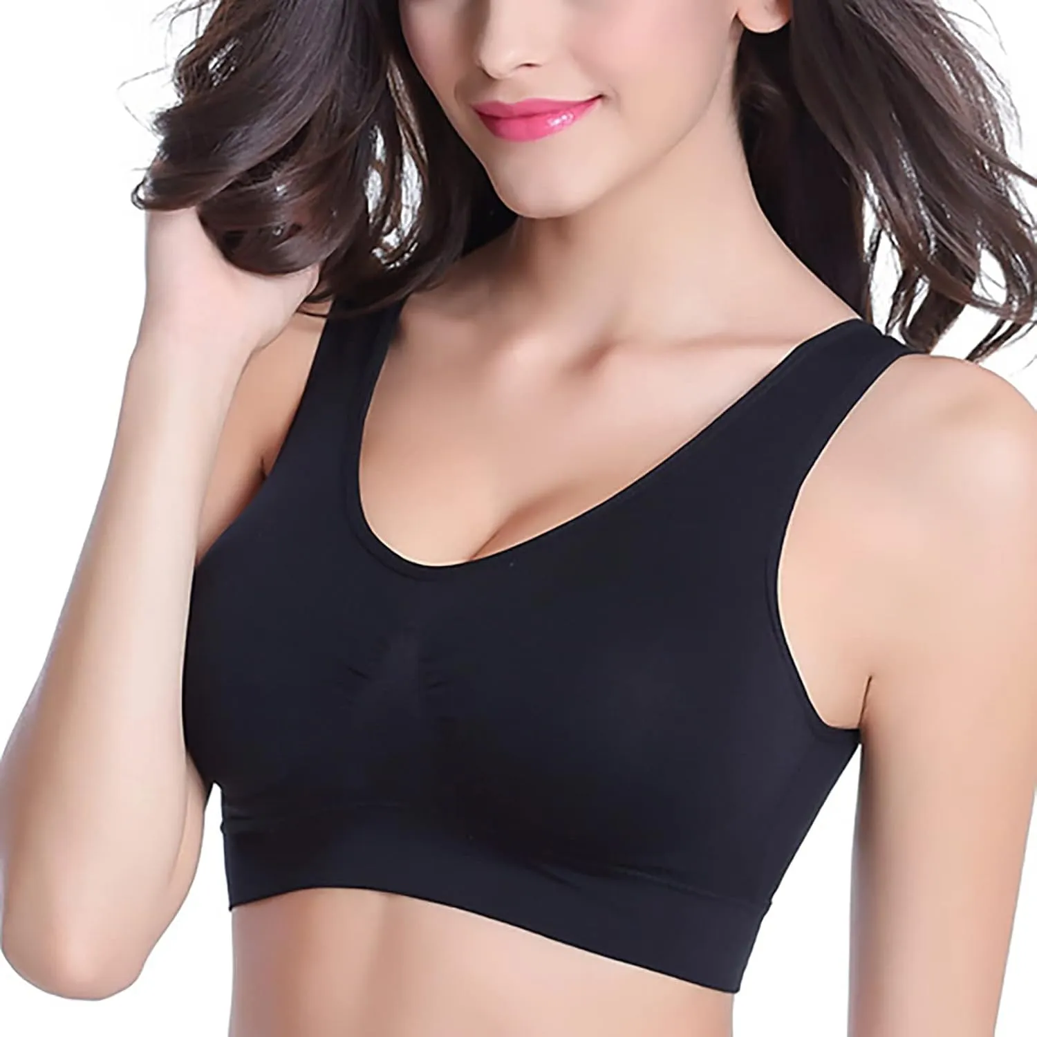 Bras for Women Large Size Underwear No Steel Ring Thin Bra Sports Yoga Underwear No Binding Underwear Purge Top