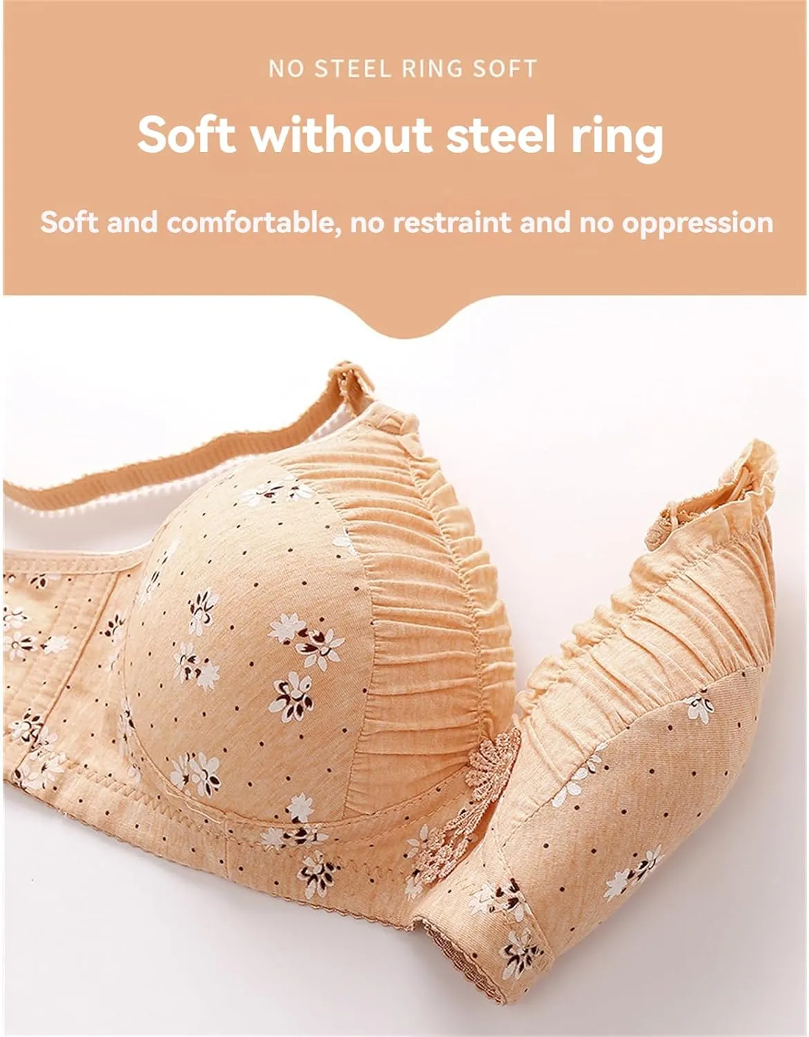 Bras for Women Underwire Push Up Breathable Thin Full Figure Coverage Gathered Multifunctional Unlined Underwear Bra