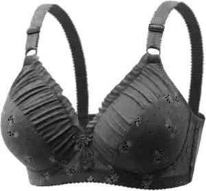 Bras for Women Underwire Push Up Breathable Thin Full Figure Coverage Gathered Multifunctional Unlined Underwear Bra
