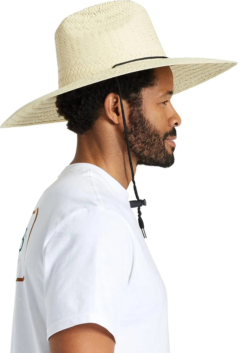 Brixton Bells Extra Wide Brim Straw Fedora Hat