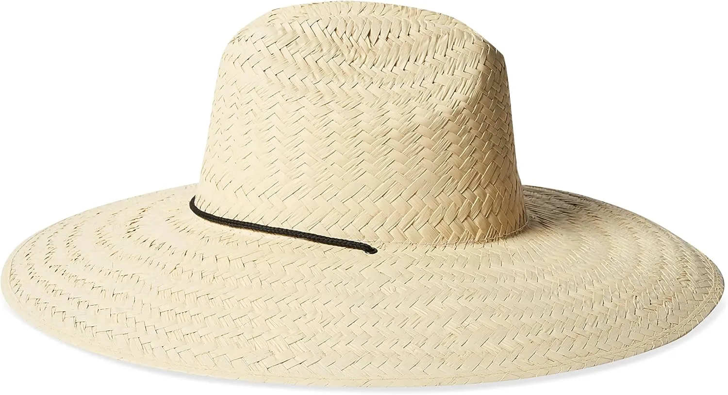Brixton Bells Extra Wide Brim Straw Fedora Hat