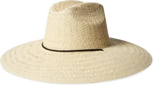 Brixton Bells Extra Wide Brim Straw Fedora Hat