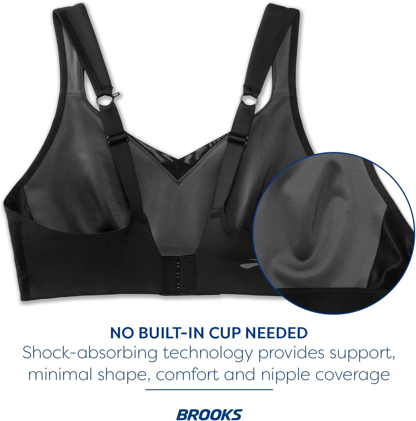 Brooks Women's Convertible Run Bra for High Impact Running, Workouts & Sports with Maximum Support