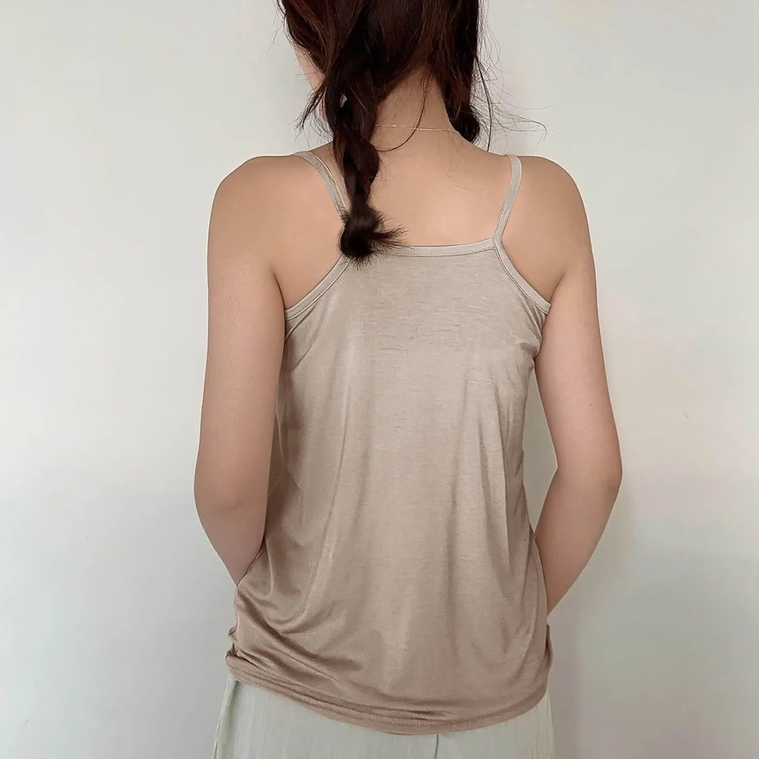 BZGTZT Womens Casual Spaghetti Strap Tank Tops Plus Size Sleeveless Loose Camisole Flowy Summer Trendy Round Neck Blouses