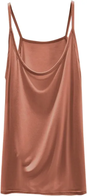 BZGTZT Womens Casual Spaghetti Strap Tank Tops Plus Size Sleeveless Loose Camisole Flowy Summer Trendy Round Neck Blouses