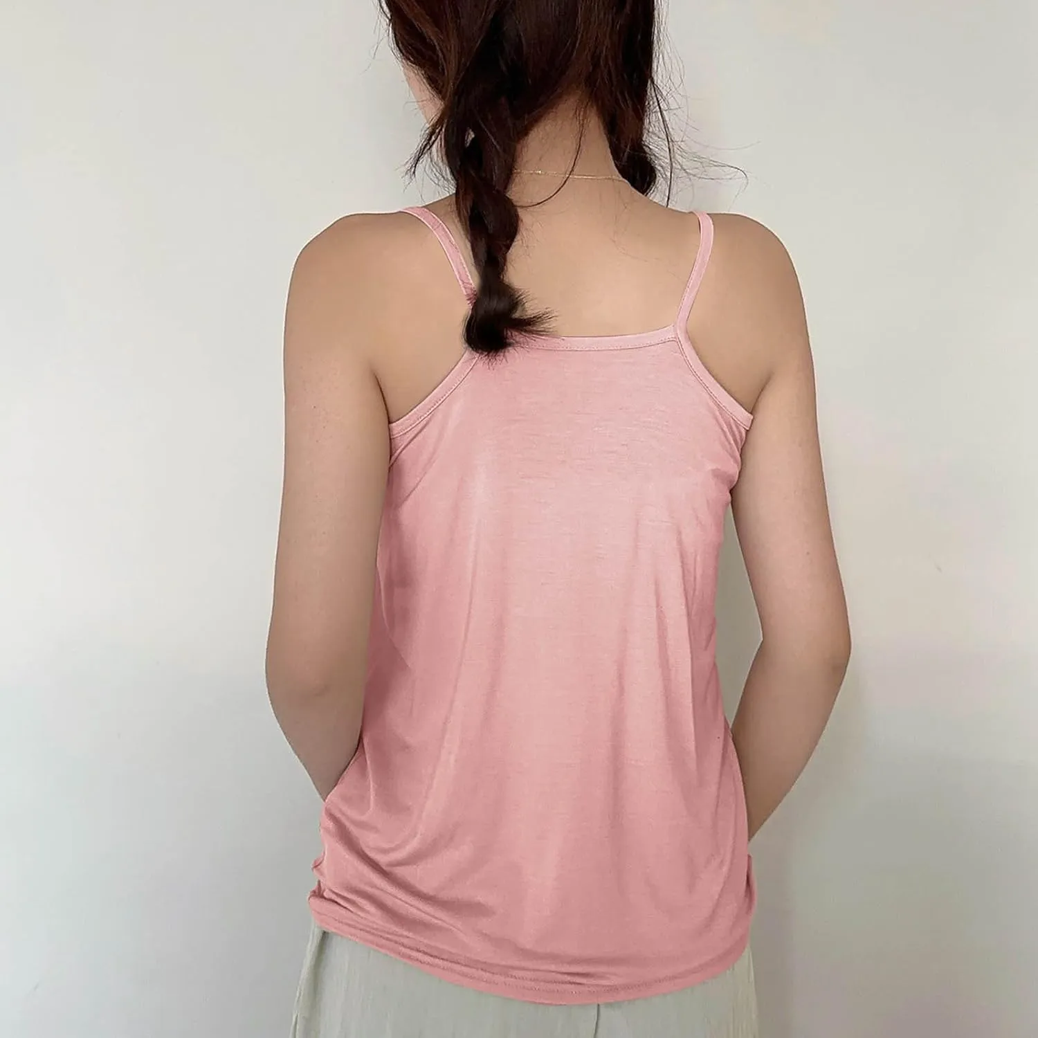 BZGTZT Womens Casual Spaghetti Strap Tank Tops Plus Size Sleeveless Loose Camisole Flowy Summer Trendy Round Neck Blouses