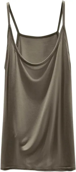 BZGTZT Womens Casual Spaghetti Strap Tank Tops Plus Size Sleeveless Loose Camisole Flowy Summer Trendy Round Neck Blouses