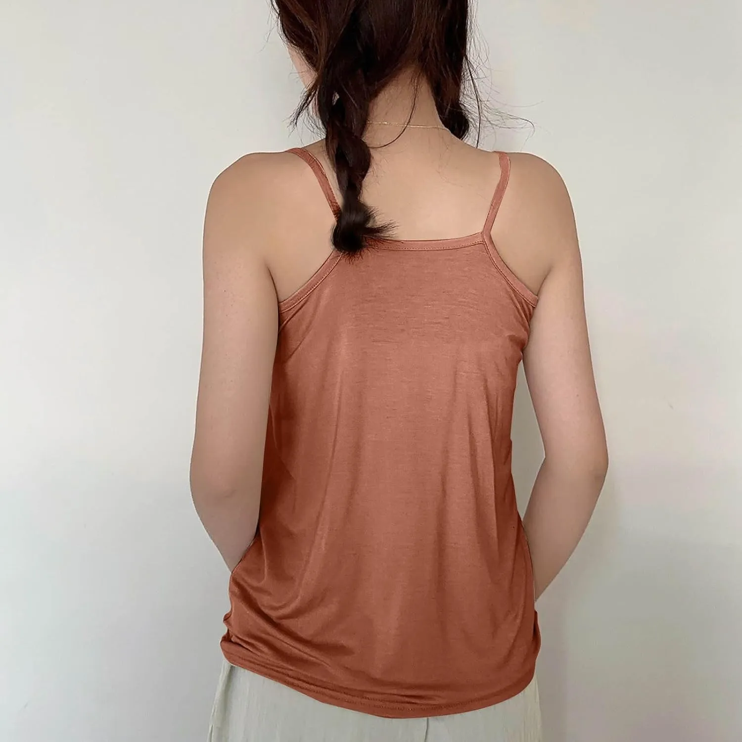 BZGTZT Womens Casual Spaghetti Strap Tank Tops Plus Size Sleeveless Loose Camisole Flowy Summer Trendy Round Neck Blouses