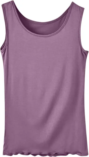 BZGTZT Women's Sleeveless Scoop Neck Tank Tops Summer Plus Size Loose Fitted T Shirts Basic Camisole Travel Tee Blouses