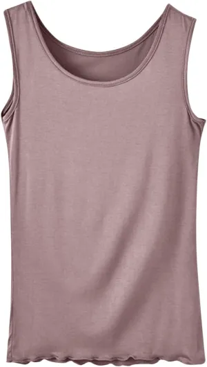 BZGTZT Women's Sleeveless Scoop Neck Tank Tops Summer Plus Size Loose Fitted T Shirts Basic Camisole Travel Tee Blouses