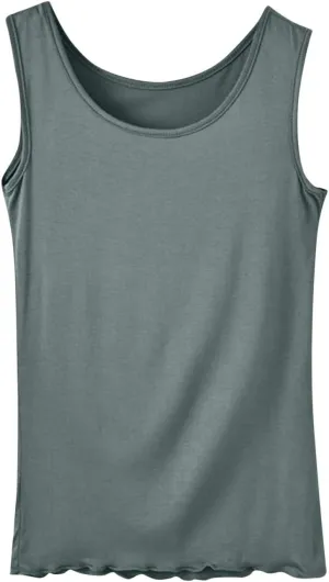 BZGTZT Women's Sleeveless Scoop Neck Tank Tops Summer Plus Size Loose Fitted T Shirts Basic Camisole Travel Tee Blouses