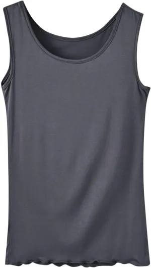 BZGTZT Women's Sleeveless Scoop Neck Tank Tops Summer Plus Size Loose Fitted T Shirts Basic Camisole Travel Tee Blouses