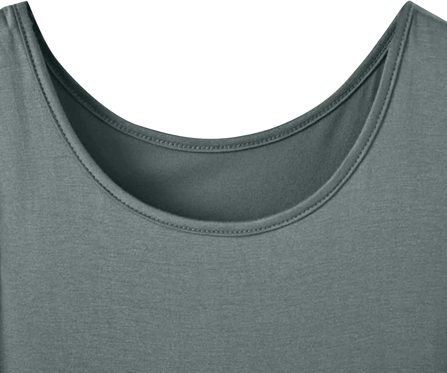 BZGTZT Women's Sleeveless Scoop Neck Tank Tops Summer Plus Size Loose Fitted T Shirts Basic Camisole Travel Tee Blouses