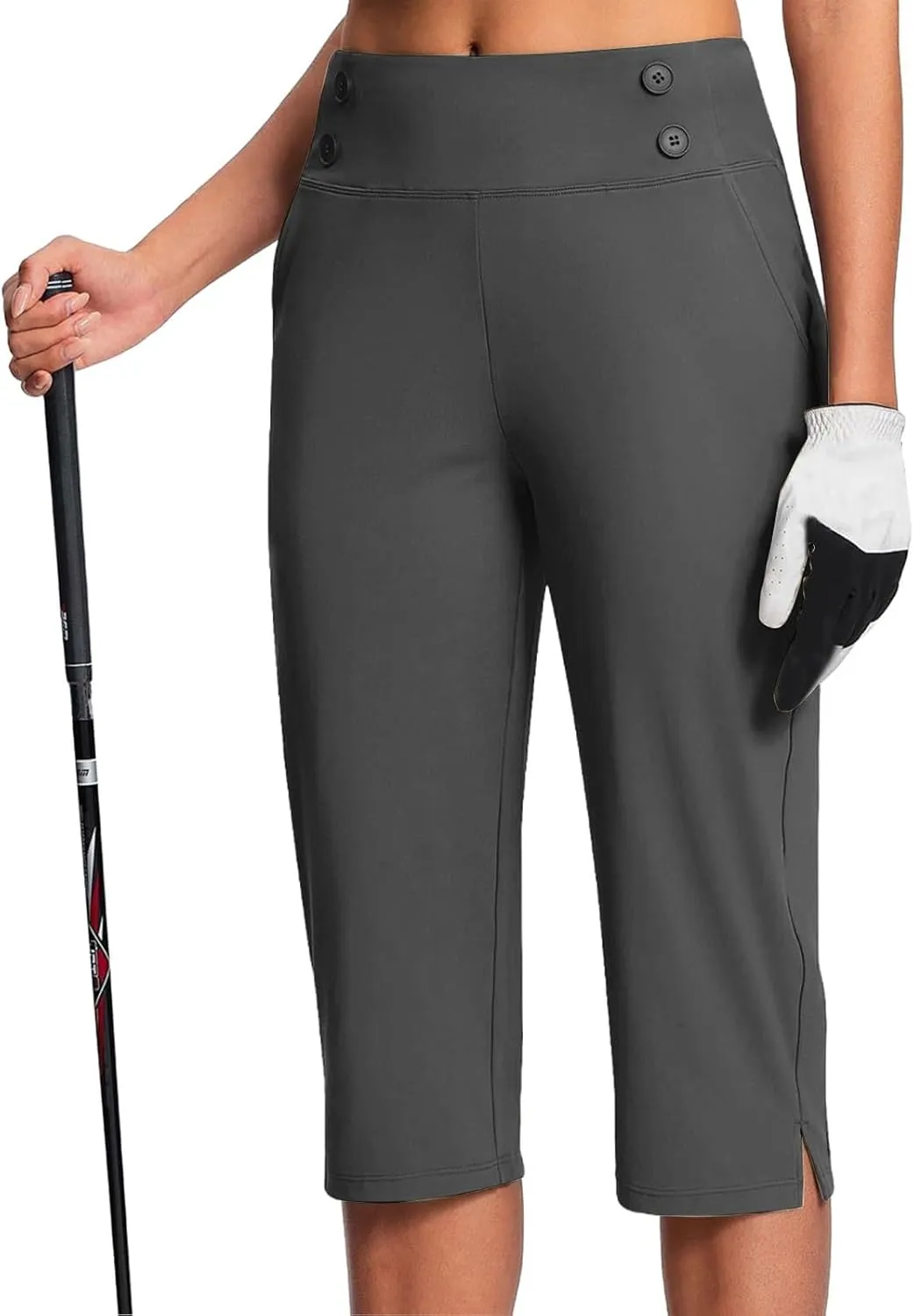 Capri Pants for Women Stretch High Waisted Crop Office Work Pants Summer Casual Capris Slacks Yoga Dress Pant