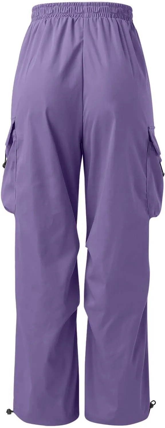Cargo Pants for Men Casual Lightweight Drawstring Waist Pant Outdoor Pants with Multiple Pockets