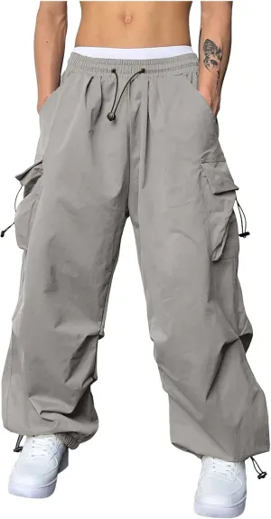 Cargo Pants for Men Casual Lightweight Elastic Waist Pant Work Pant with Pockets