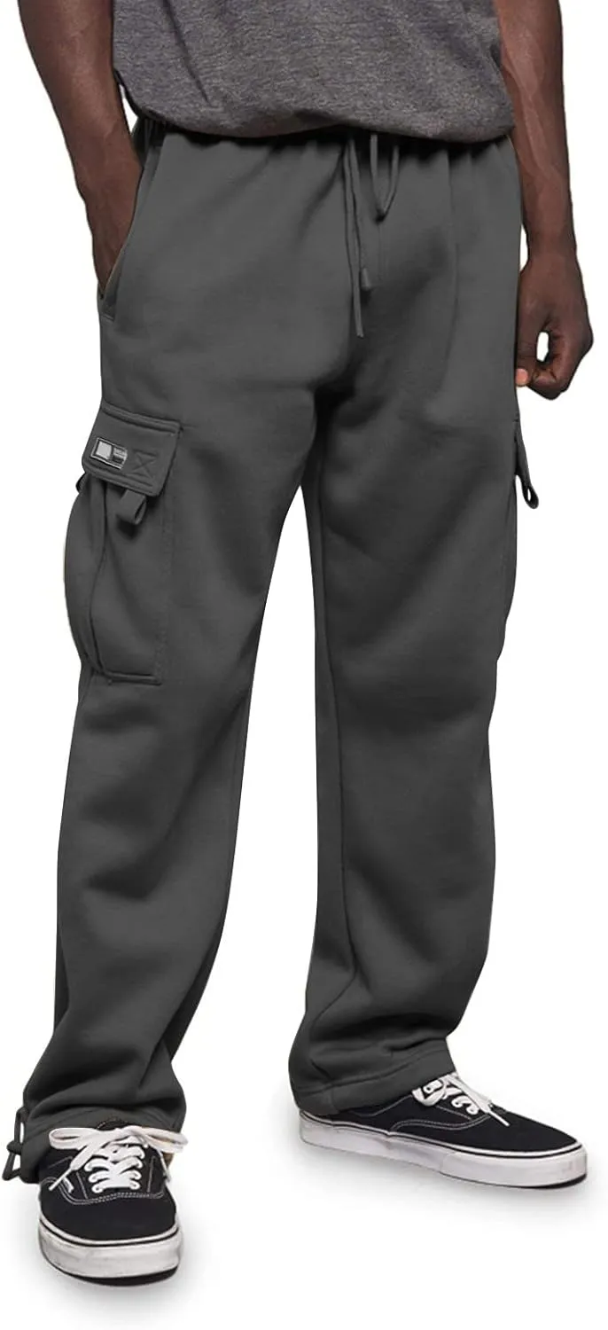 Cargo Work Pant Men Casual Track Lounge Pants Gym Yoga Sweatpant Multiple Pockets Joggers Sweat Pant