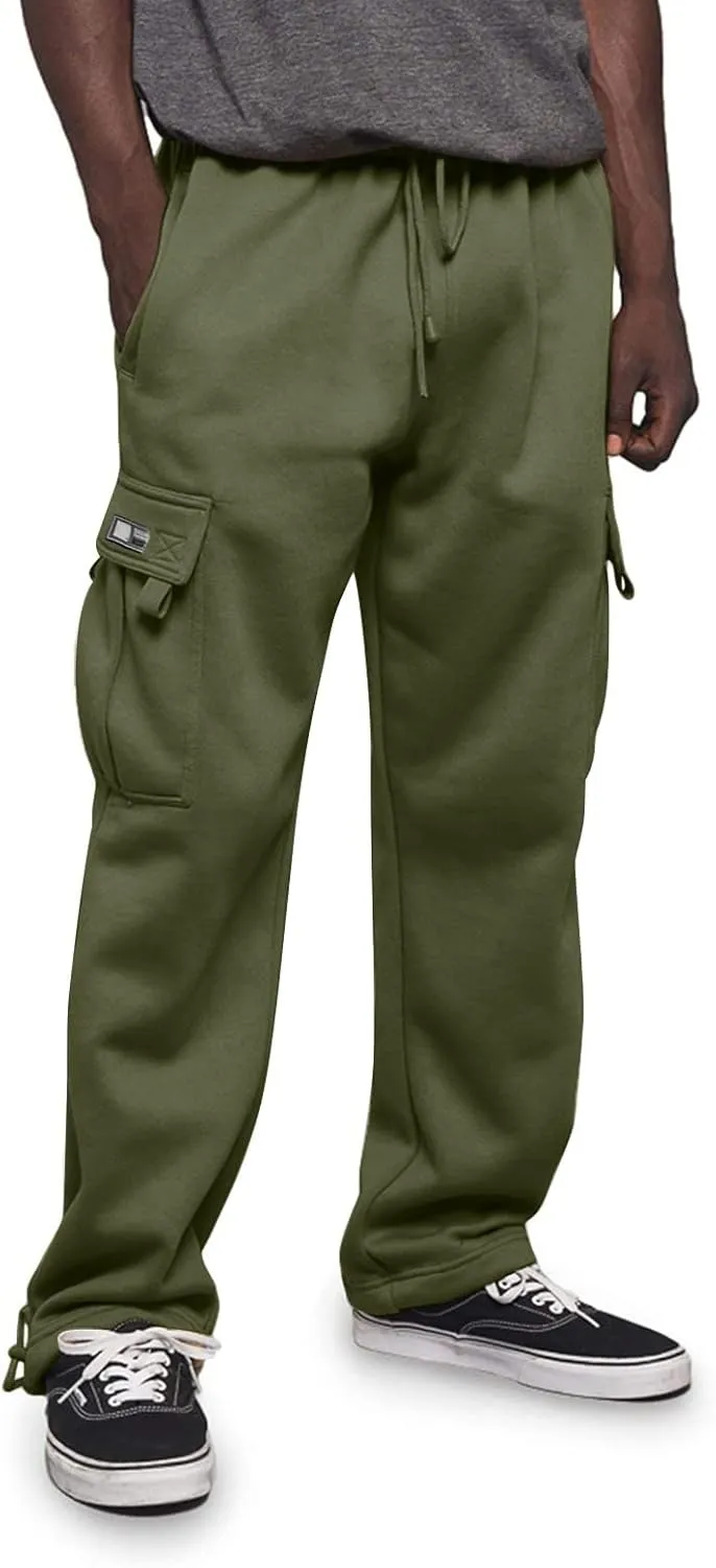 Cargo Work Pant Men Casual Track Lounge Pants Gym Yoga Sweatpant Multiple Pockets Joggers Sweat Pant