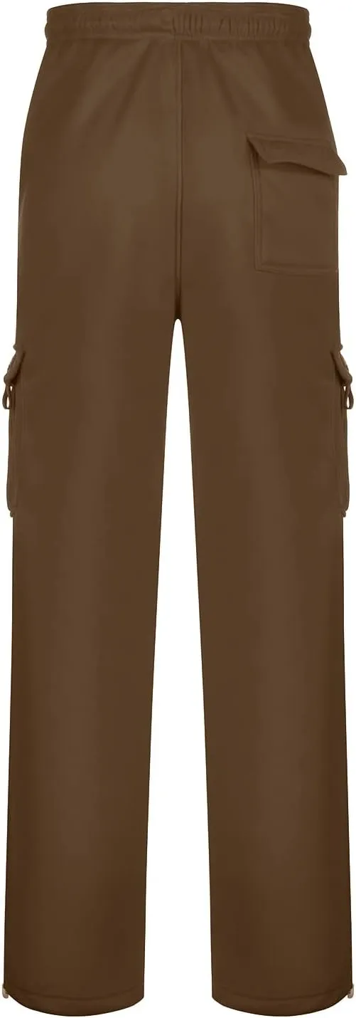 Cargo Work Pant Men Casual Track Lounge Pants Gym Yoga Sweatpant Multiple Pockets Joggers Sweat Pant