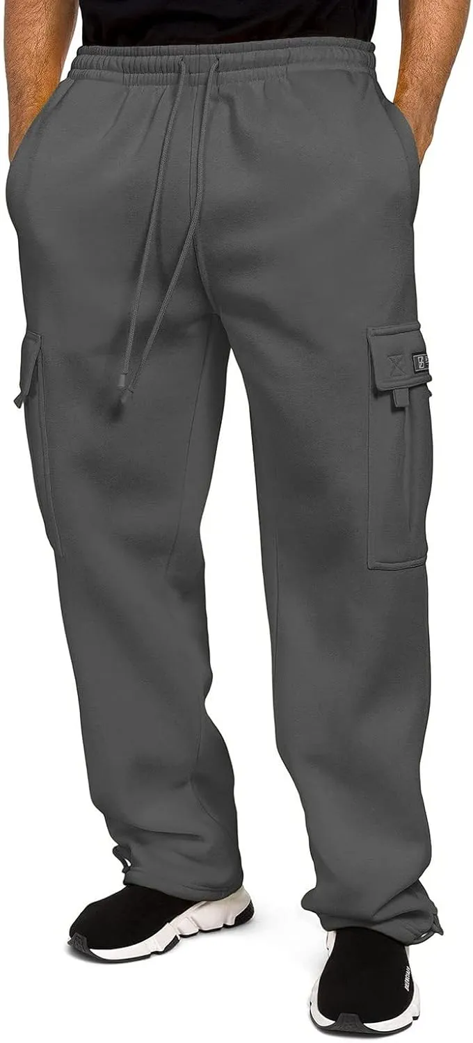 Cargo Work Pant Men Casual Track Lounge Pants Gym Yoga Sweatpant Multiple Pockets Joggers Sweat Pant