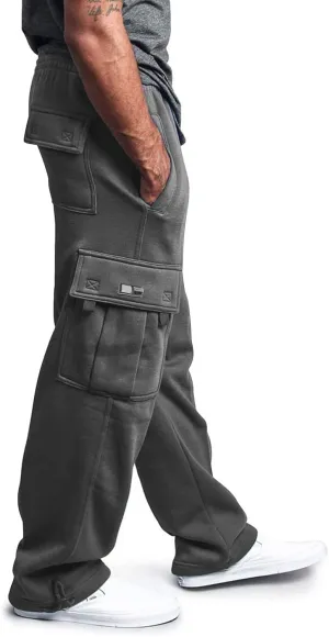 Cargo Work Pant Men Casual Track Lounge Pants Gym Yoga Sweatpant Multiple Pockets Joggers Sweat Pant